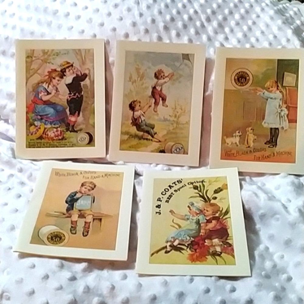 Coats and Clark stationary set of 5